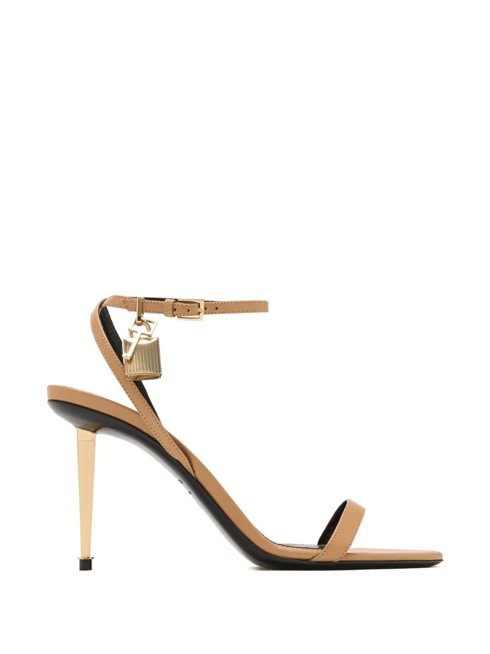 TOM FORD 85mm Padlock heeled pumps - Neutrals | Farfetch Global