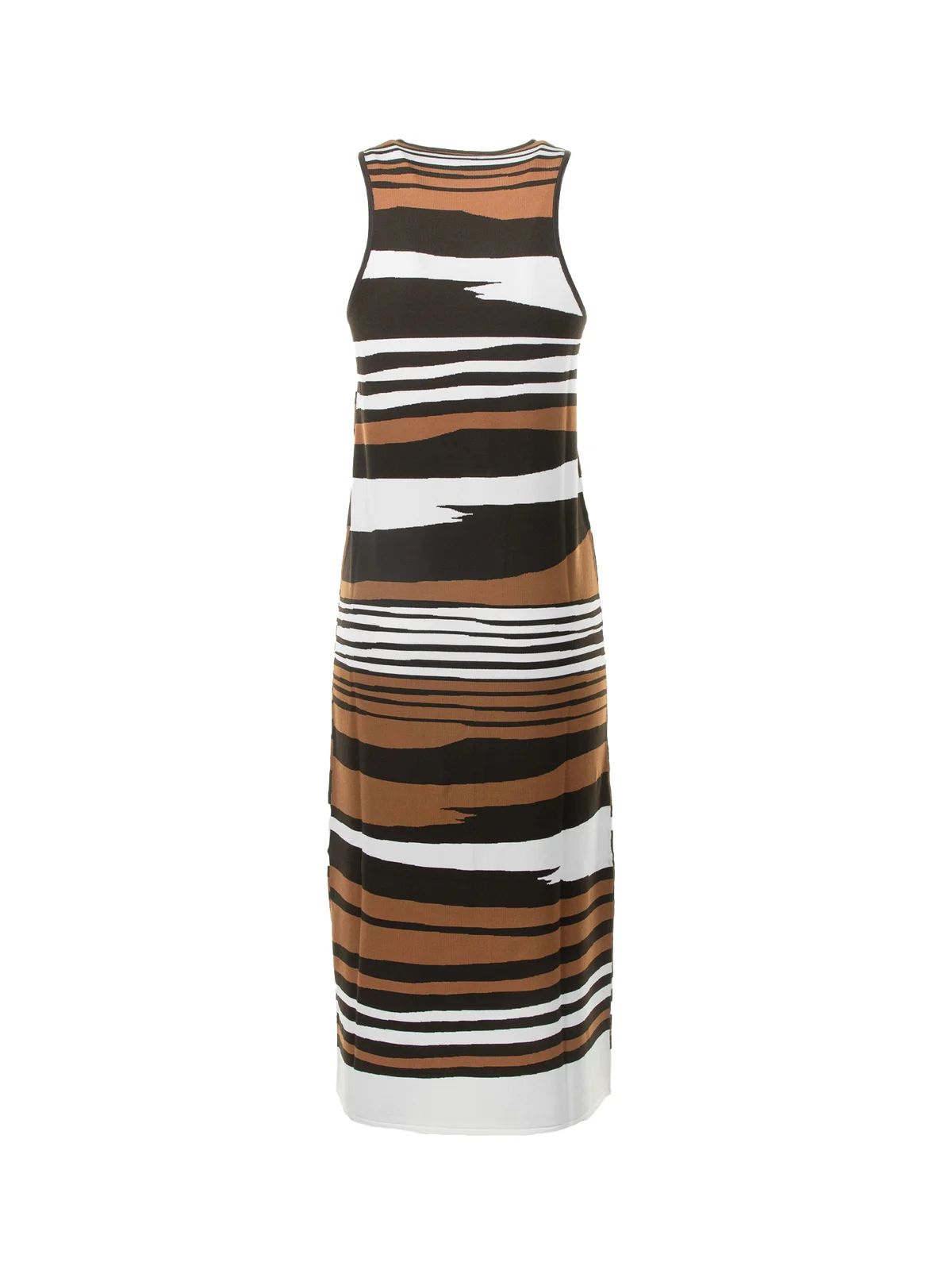Weekend Max Mara Striped Crewneck Sleeveless Dress | Cettire Global