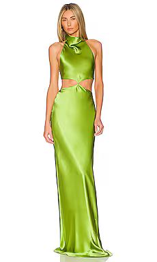 Amanda Uprichard x REVOLVE Kaye Maxi Dress in Aloe from Revolve.com | Revolve Clothing (Global)