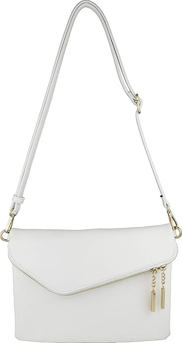 B BRENTANO Fold-Over Envelope Wristlet Clutch Crossbody Bag with Tassel Accents | Amazon (US)