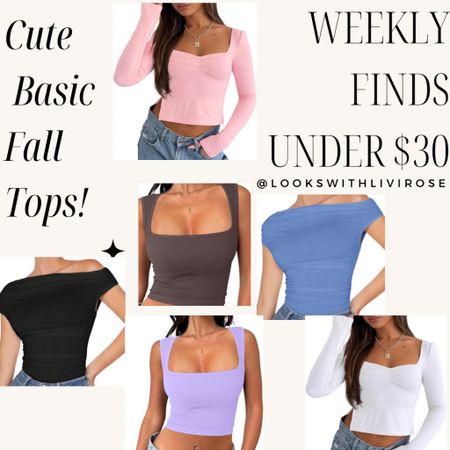 Cutest going out or just basic crop tops! Lots of color choices. Potentionally good “basics” for halloween costumes !

#LTKfindsunder50 #LTKSeasonal #LTKHalloween
