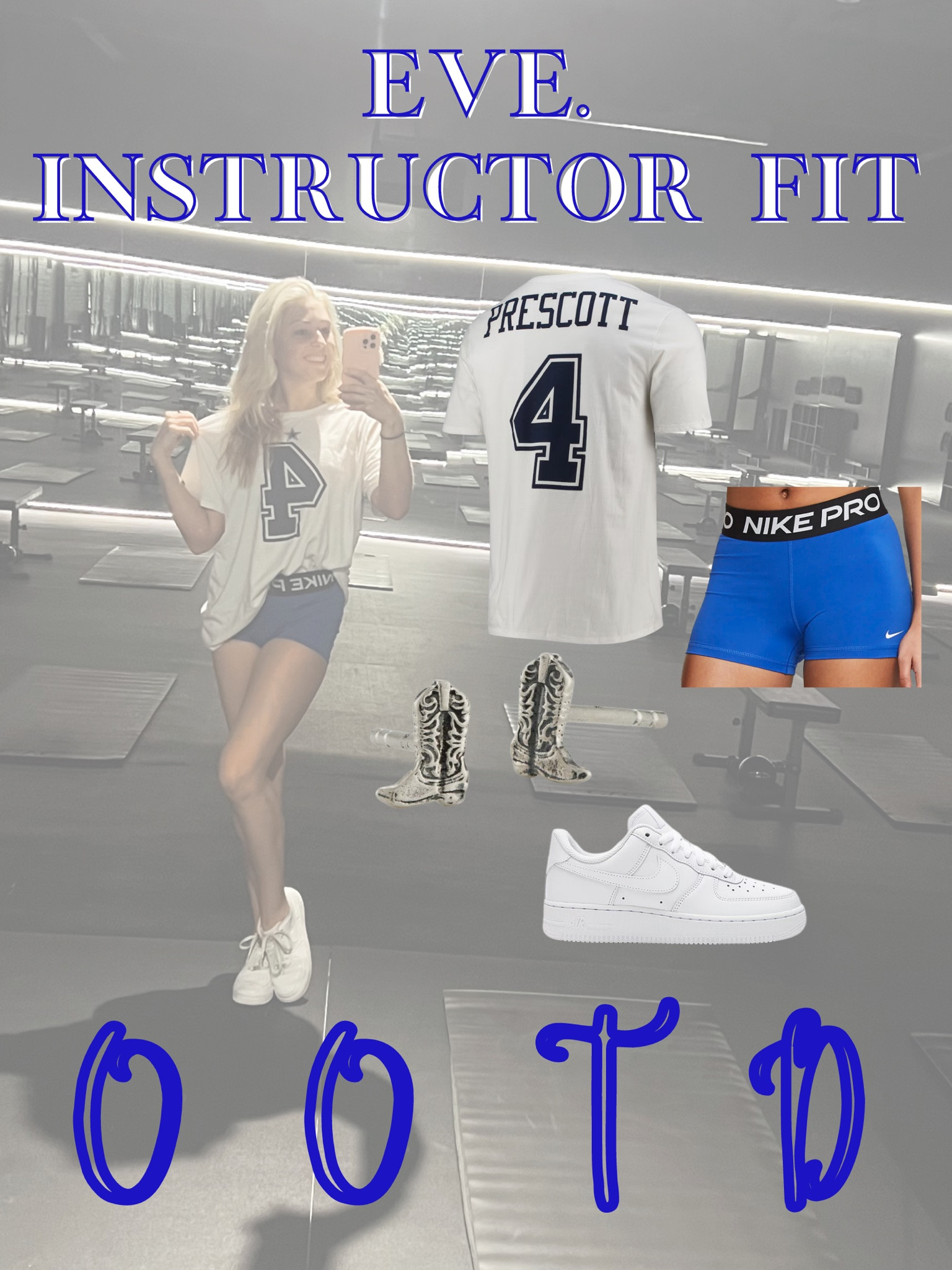 Reppin my main man today! 💙 Sometimes it’s a baggy/loose fit tee when you’re not feeling so confident in zee bodyyy🫠🤩 

Workout Outfits
Dallas Cowboys 
OOTD
Fitness
Lifestyle
Style
Fashion
Beauty 


#LTKActive #LTKStyleTip #LTKFitness