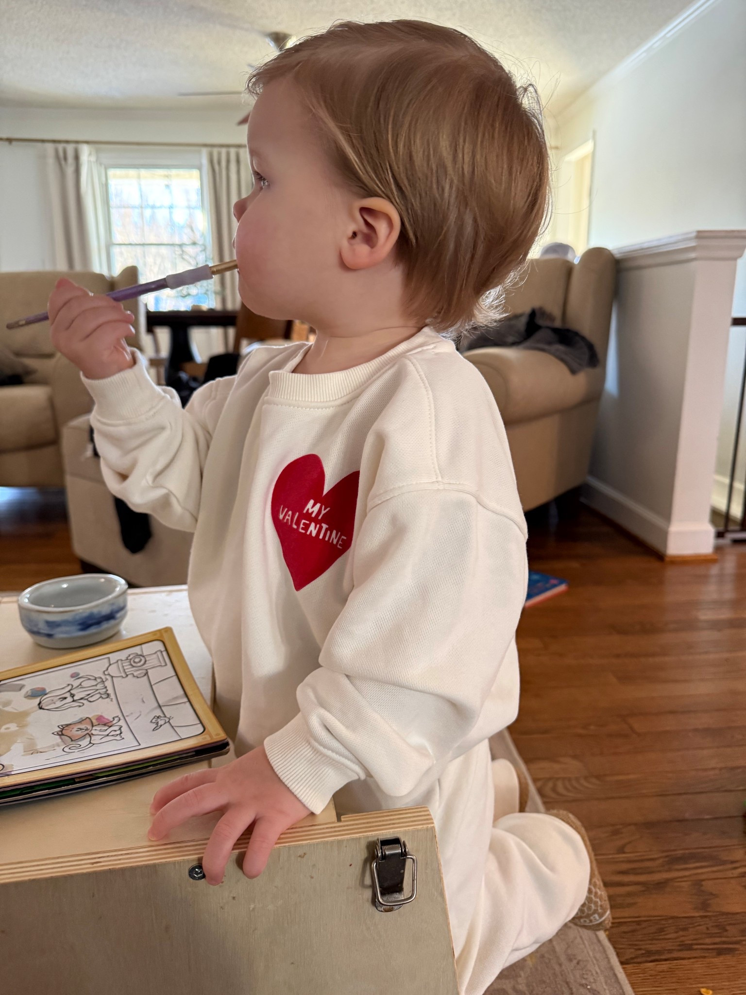 The cutest matching sweat set for Valentine’s Day! Toddler boy sizes 