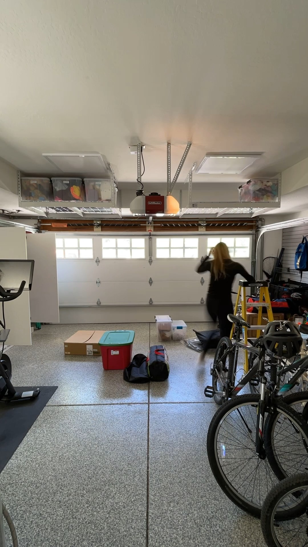 Overhead storage racks are perfect for keeping seasonal décor and bulky items off the floor and out of the way. A great way to maximize garage space while keeping everything organized and easy to access when you need it.

#LTKHome #LTKSeasonal
