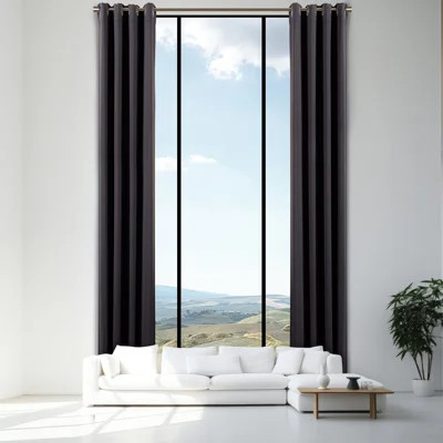 Extra Long Grommet Top Thermal Blackout Curtain Single Panel | Wayfair North America