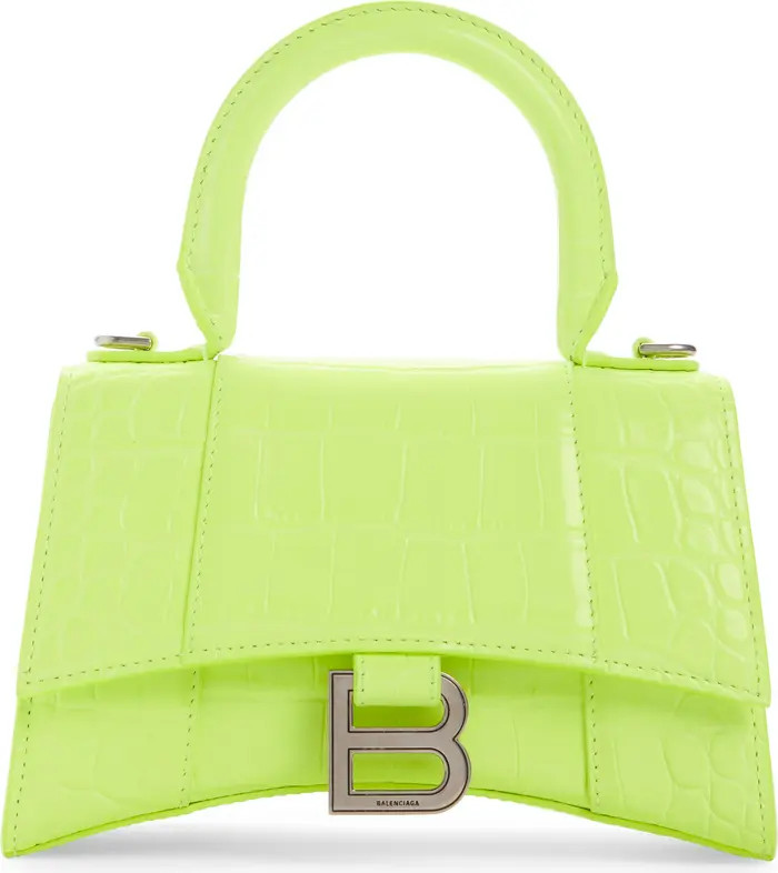 Balenciaga Extra Small Hourglass Leather Top Handle Bag | Nordstrom | Nordstrom