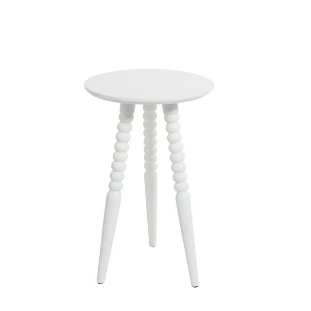 Pure White Side Table - Compact & Chic Accent - 14" x 14"x 23" Inches, Silverwood - White | Walmart (US)