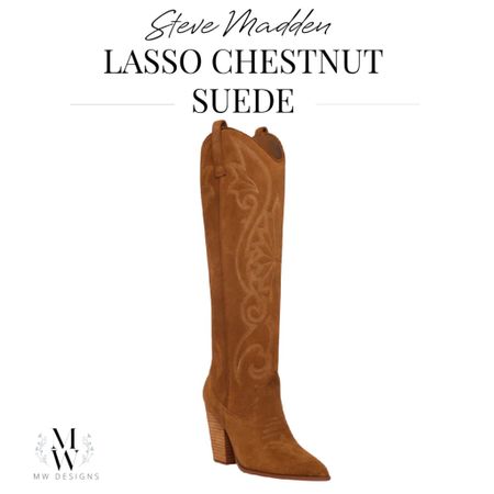 New Suede boots for fall! Steve Madden lasso boots 
Chestnut 


#LTKstyletip