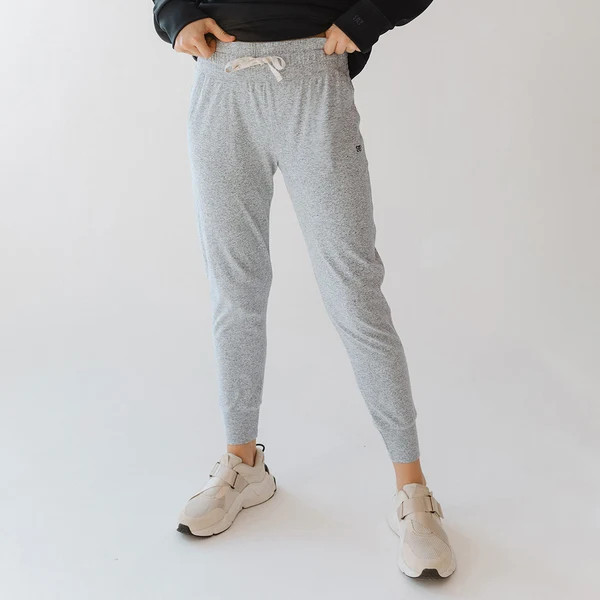 Travel Joggers, Heather Grey | Albion Fit