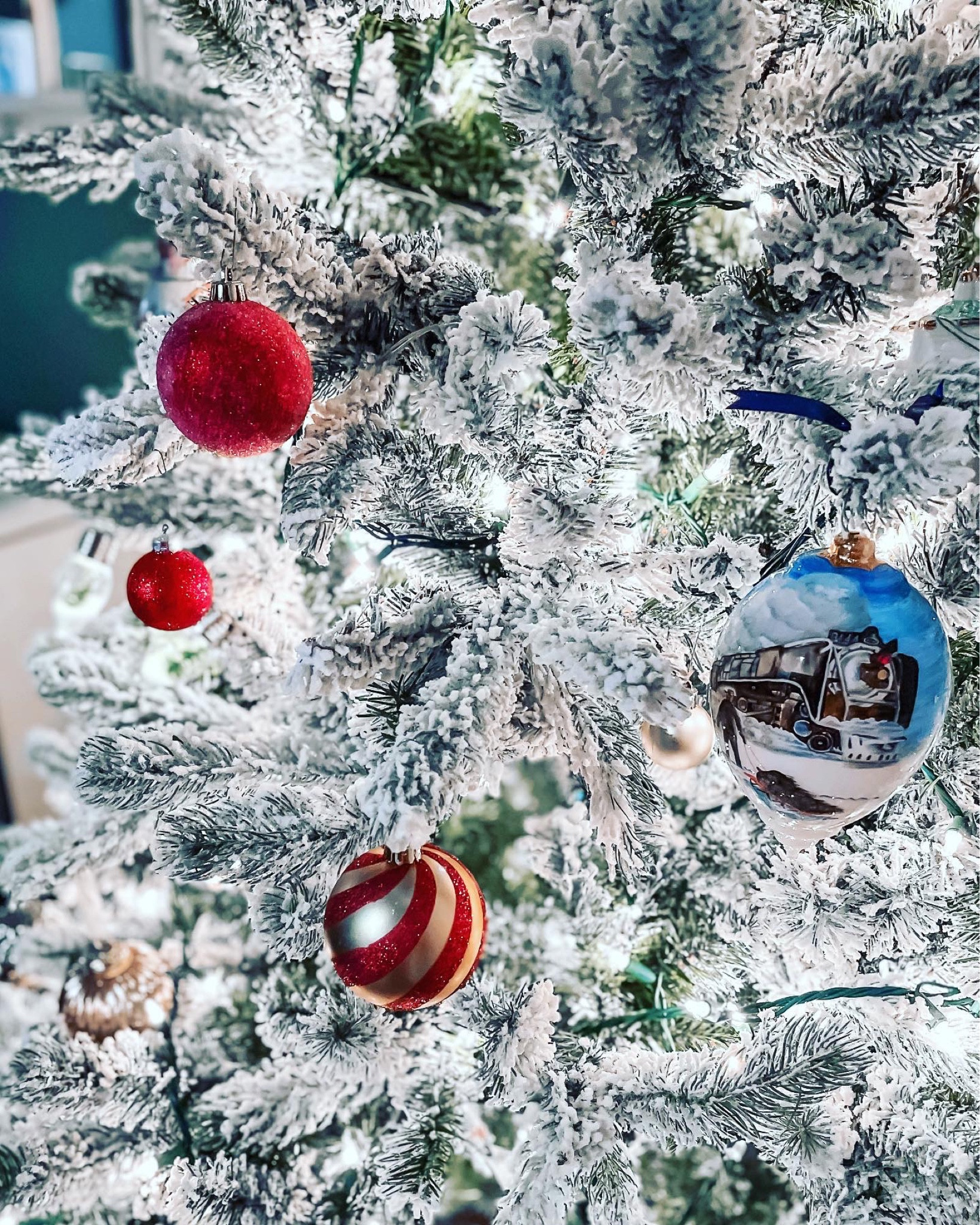 Christmas tree ornaments 
Polar Express 

#LTKfamily #LTKhome #LTKHoliday