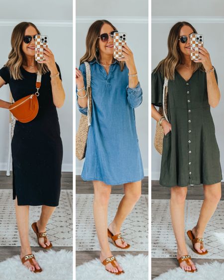 These easy throw on and go spring dresses are all under $20, come in multiple colors and can be styled so many different ways👏🏼 I’m in a medium in all three. 



Walmart haul, Walmart try on, Walmart fashion finds, Walmart style, casual dresses, vacation outfit, tee shirt dress, casual spring outfit, easy spring outfit, linen dress, chambray dress, midi dress, inclusive fashion, time and tru, over 40 style



#LTKover40 #LTKstyletip #LTKSeasonal