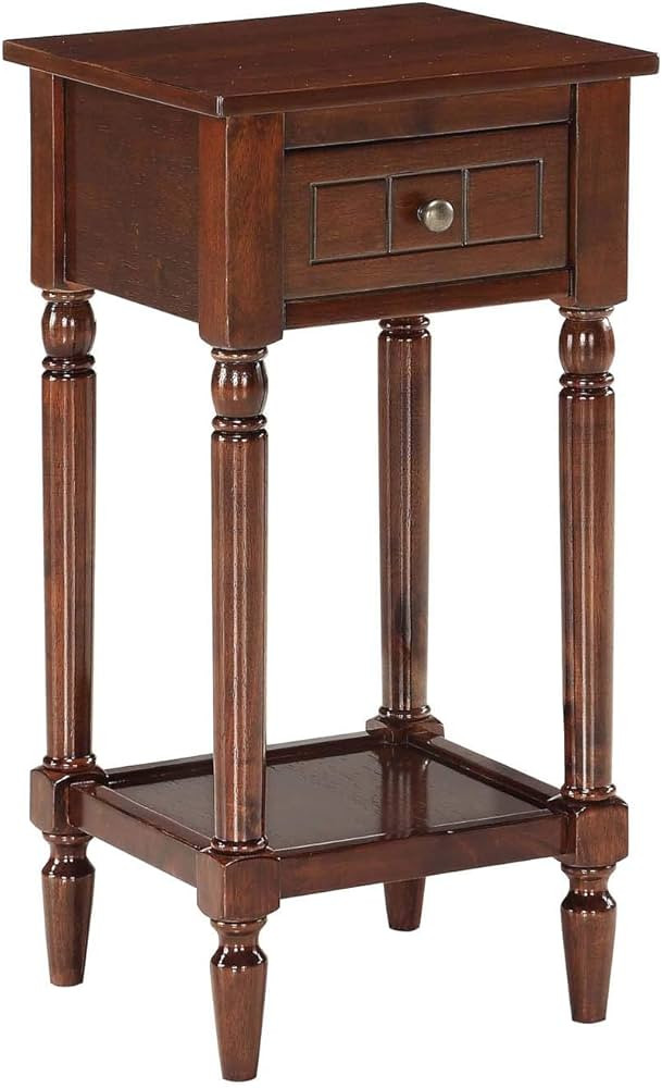 Convenience Concepts French Country Khloe 1 Drawer Accent Table with Shelf, Espresso | Amazon (US)