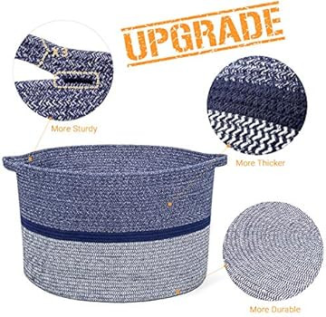 RUNKA Extra Large Storage Basket 22" x 14", Soft Woven Large Basket with Handles,Extra Large Basket  | Amazon (US)