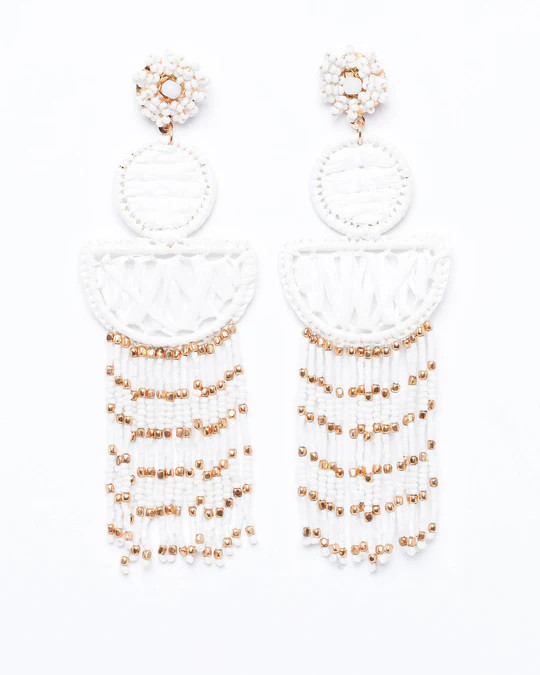 Arabia Beaded Tassel Earrings | VICI