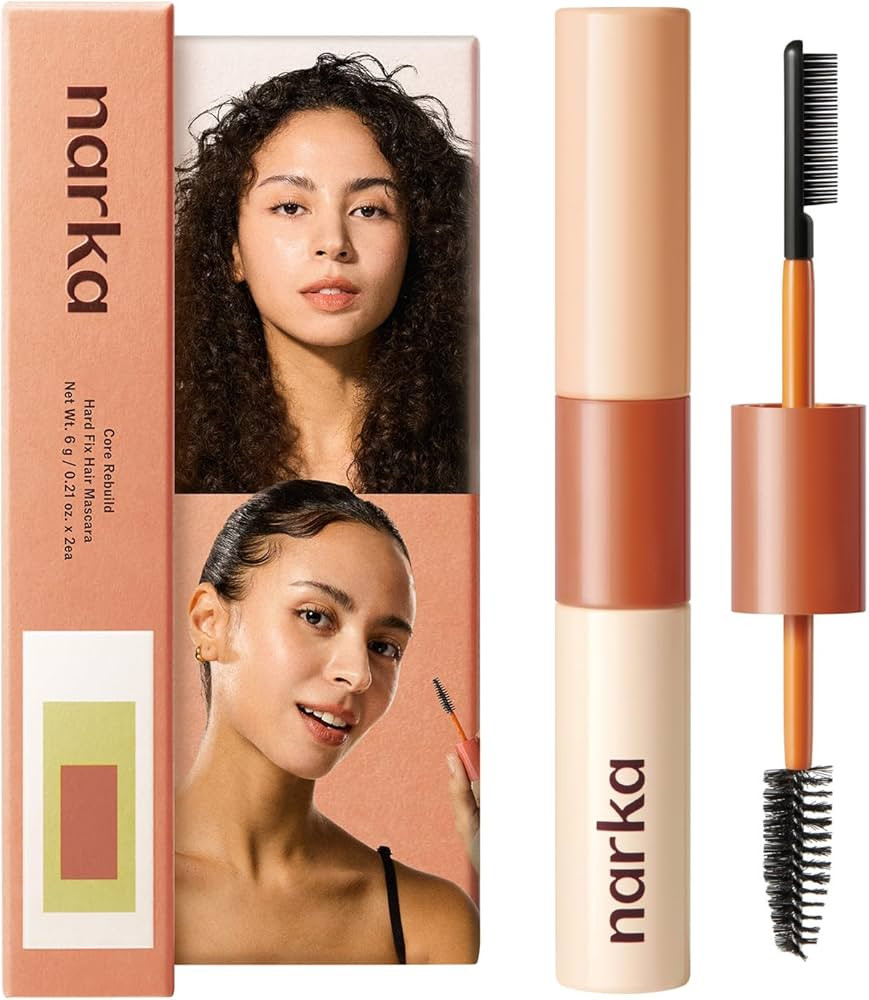 Hard Fix Hair Mascara – Strong Hold, Taming wand, Slick Back Stick with Dual-Brush Design for P... | Amazon (US)