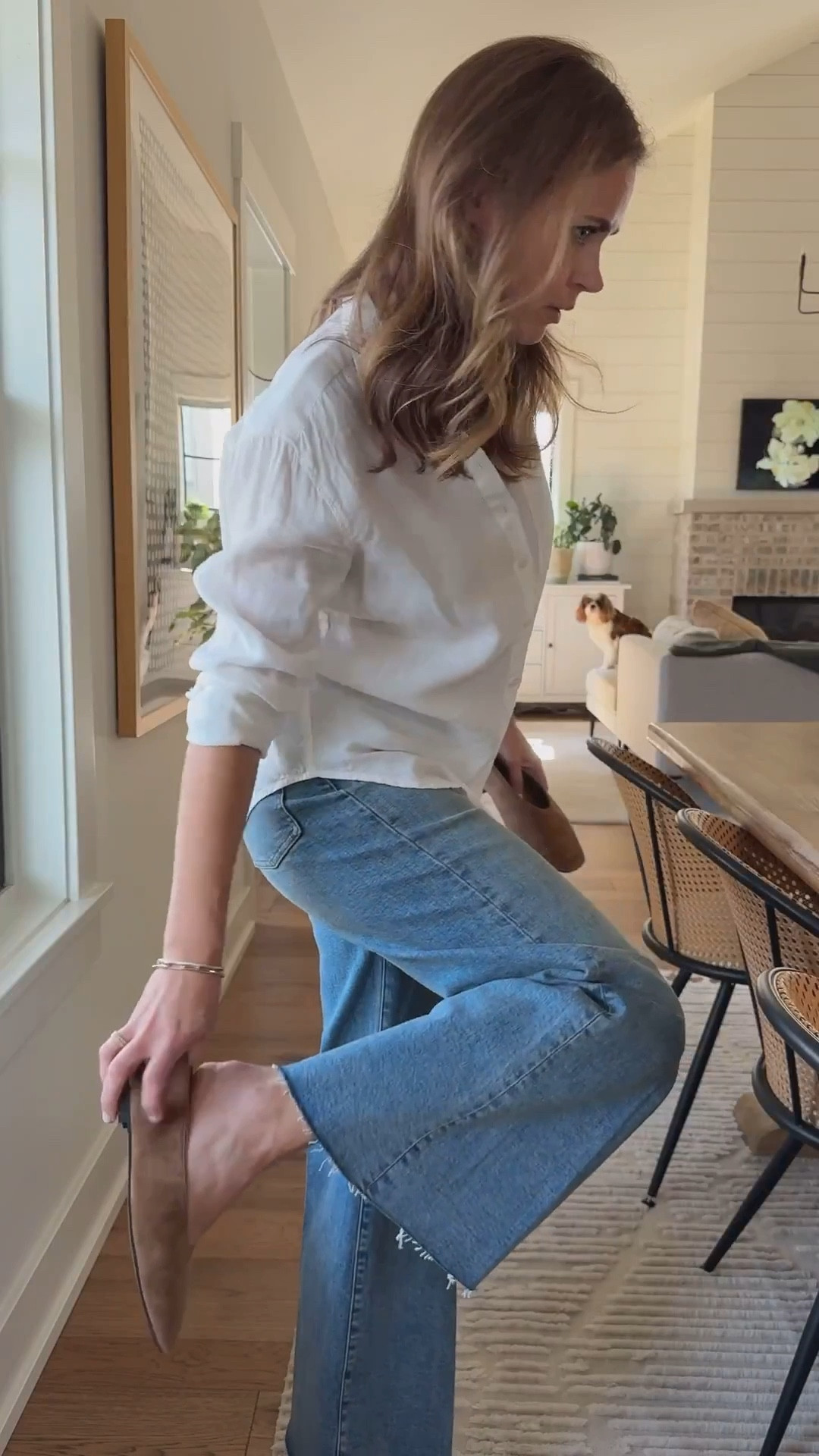 Top size 2
Jeans size 26

#LTKSeasonal #LTKStyleTip #LTKOver40