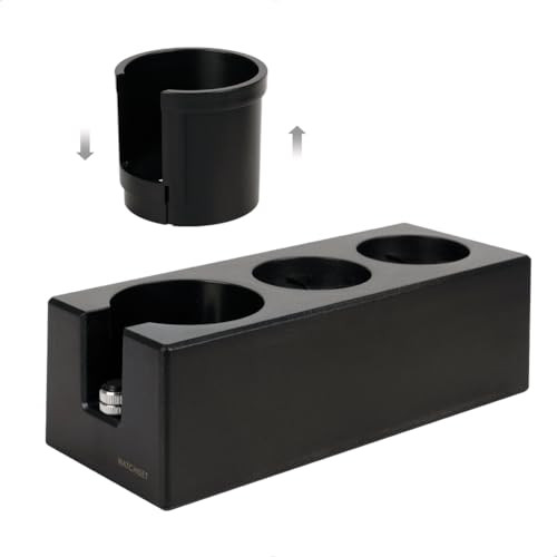 watchget Espresso Tamping Station, Plastic Espresso Organizer Box for 51/54/58mm Portafilter, Tamper, Distributor and Barista Accessories, Coffee Tamper Station, Black | Amazon (US)