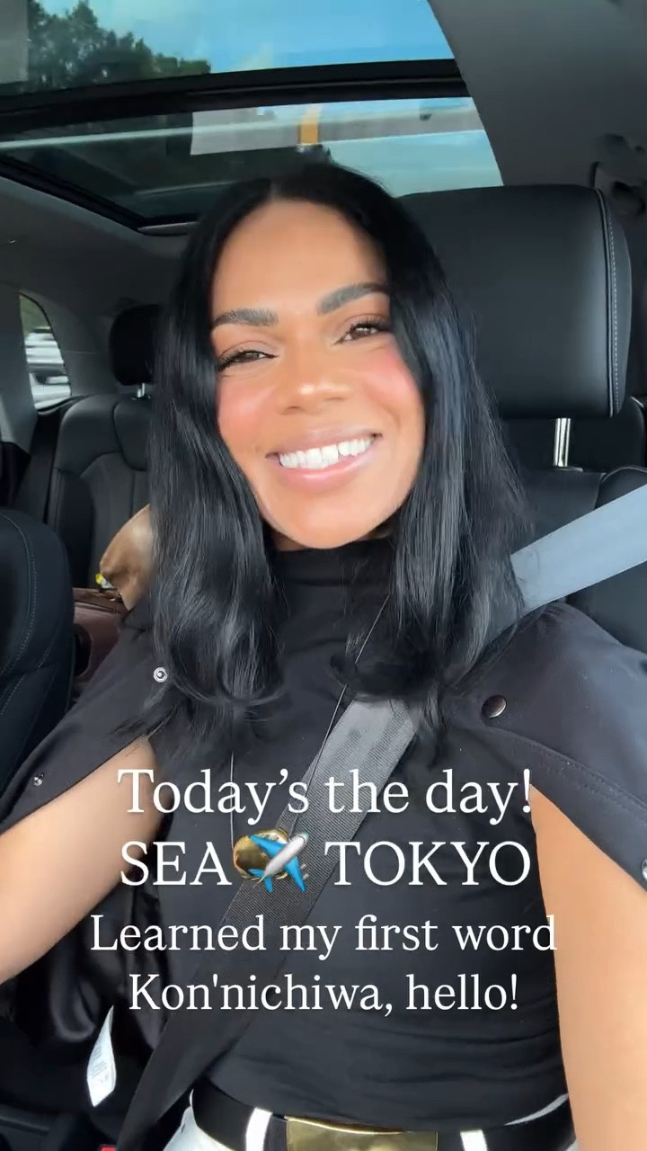 Today’s the day! SEA ✈️ TOKYO
Airport OOTD: barrel jeans (always size up!), gold hardware belt, mockneck top, and a light bomber jacket. 

#LTKOver40 #LTKStyleTip