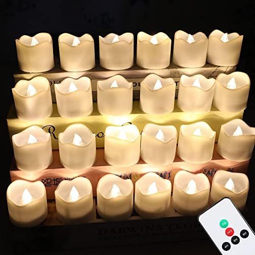 Topstone Remote Control Led Tea Lights with Warm White Flickering Bulb ,12 Pack Timing Electric C... | Amazon (US)