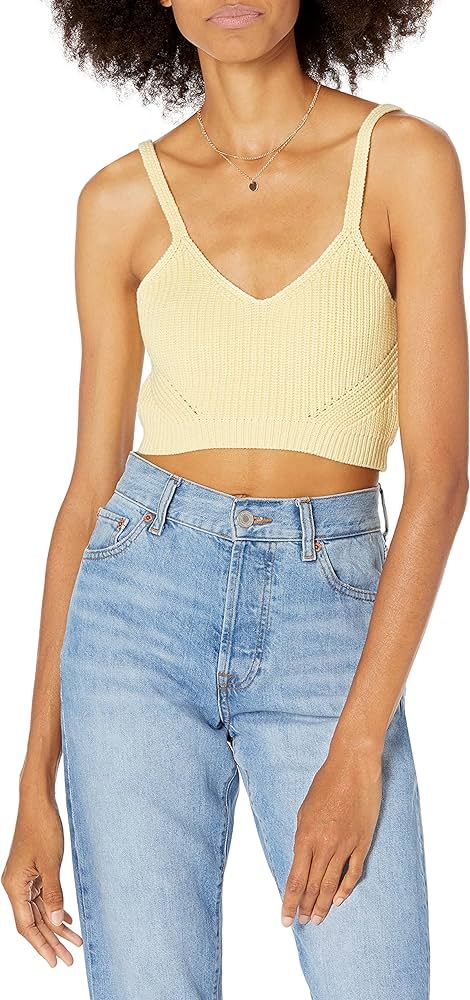 The Drop Women's Divya Pointelle Bralette Sweater | Amazon (US)