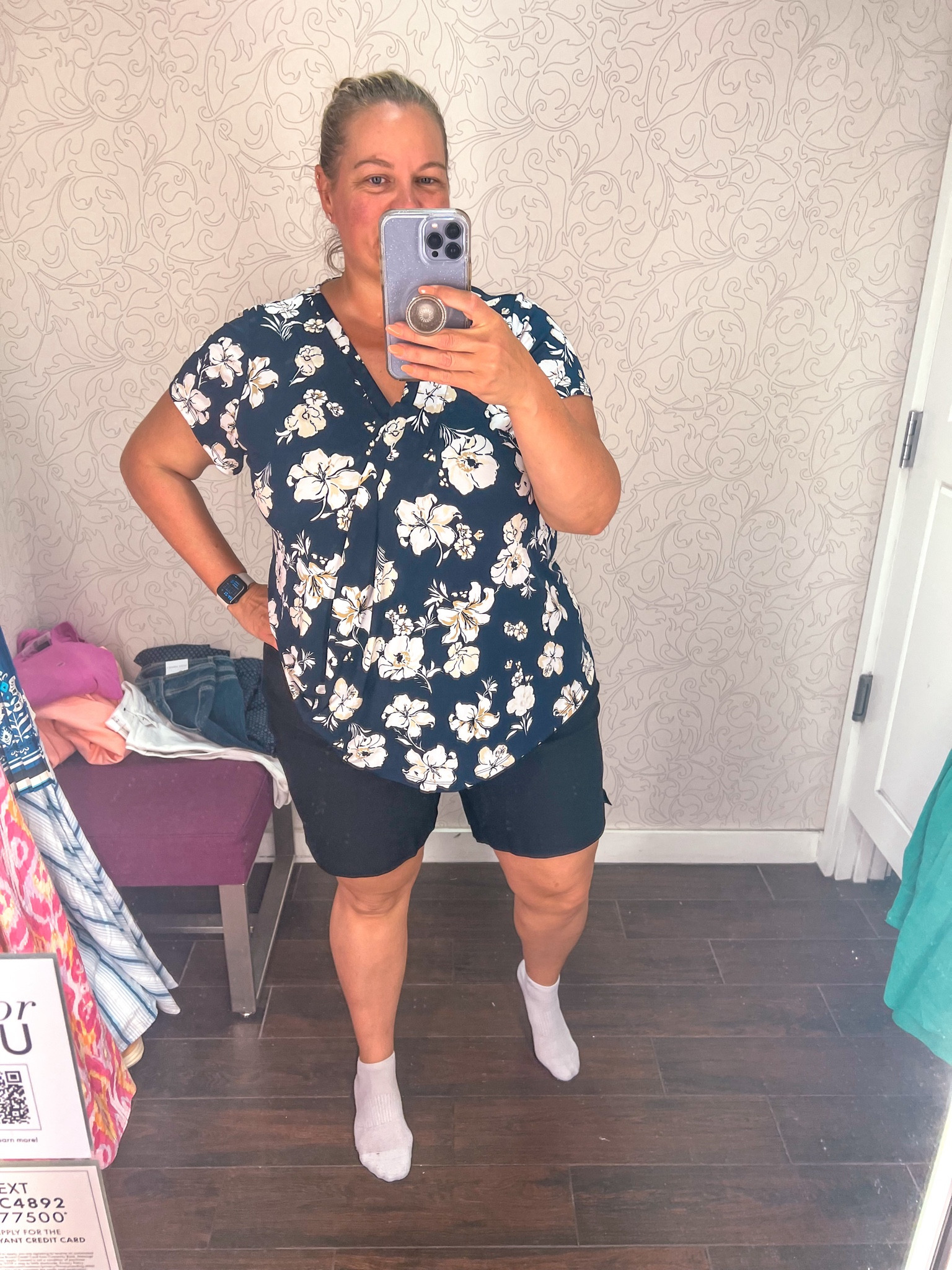 Plus size Bermuda shorts and cute blouse 

#LTKOver40 #LTKStyleTip #LTKPlusSize