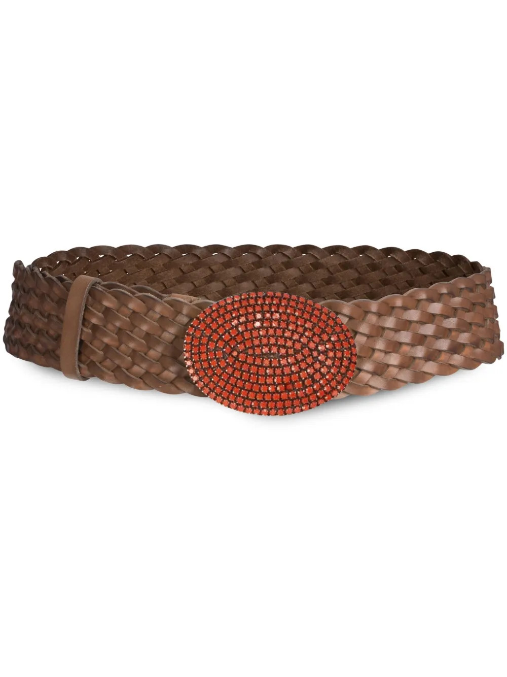 Silvia Tcherassi Irene Braided Leather Belt | Brown | FARFETCH ES | Farfetch Global