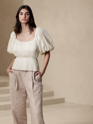 Kali Pleated Top | Banana Republic (US)