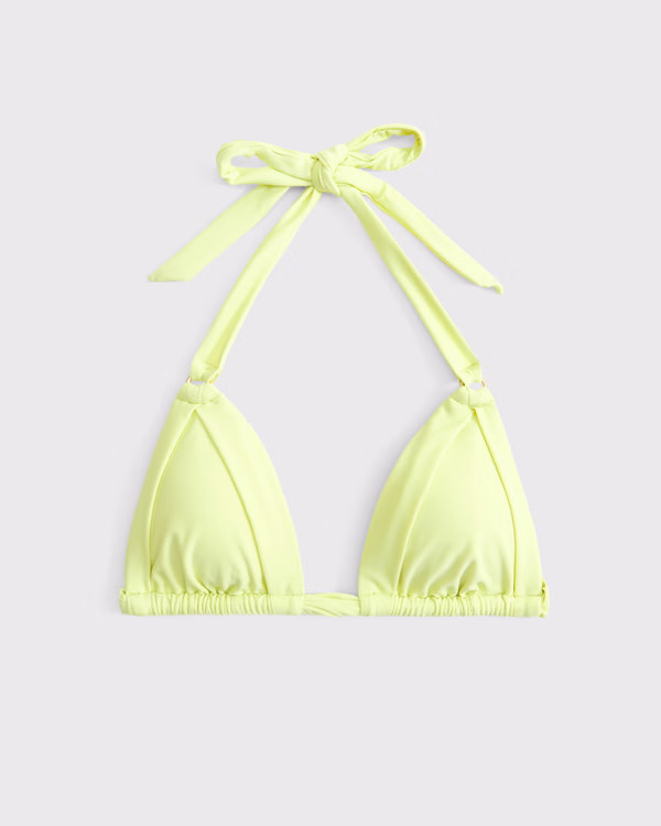 Women's O-Ring Halter Triangle Bikini Top | Women's Swimwear | Abercrombie.com | Abercrombie & Fitch (US)