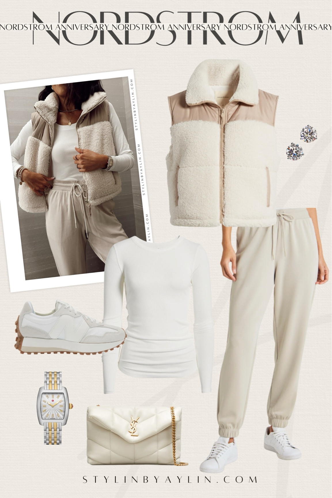 NSALE style look✨ I'm just shy of 5-7" wearing the size XS joggers and long sleeve. Btw this sneakers are high risk of selling out #StylinbyAylin #Aylin

#LTKSeasonal #LTKxNSale #LTKStyleTip