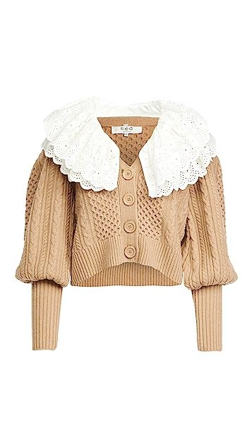 Melanie Cable Cropped Cardigan | Shopbop