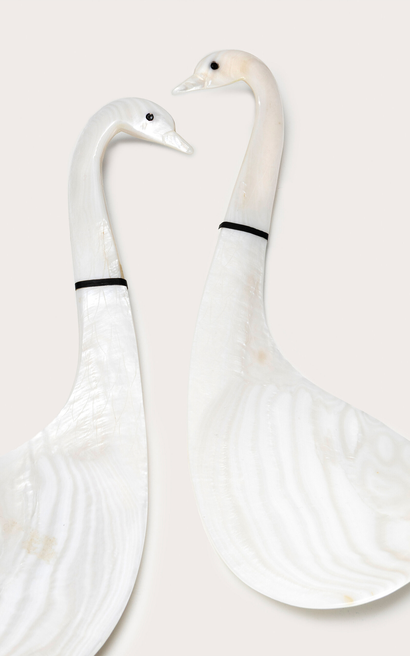 Set-of-Two Swan Mother-of-Pearl Serving Spoons | Moda Operandi (Global)