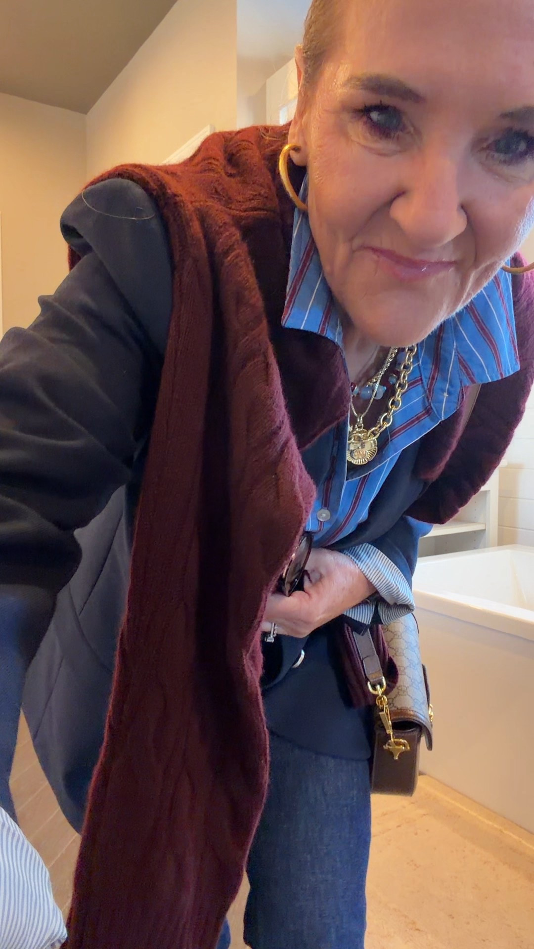 Top selling Jeans size petite medium size up if in between
Blouse size medium it is over sized
Jacket size 10 petite I love this navy blazer
Cashmere sweater I did size up to a large in this one
Slingbacks, I size up a half size to accommodate my toes
Jewelry code NANETTE35  35% off 


#LTKOver40 #LTKootd #LTKWorkwear

#LTKFindsUnder100 #LTKPetite