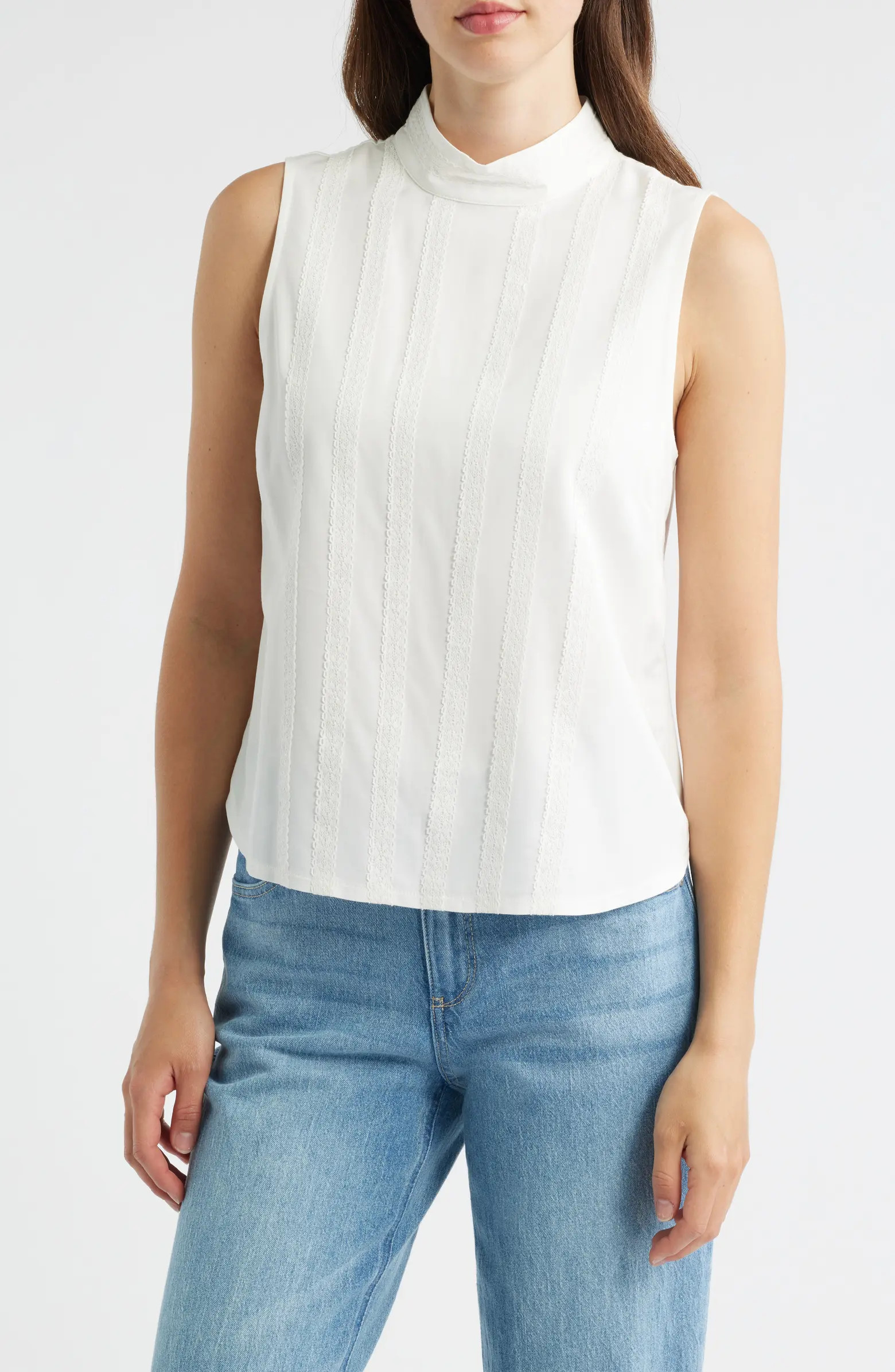 Sleeveless Mock Neck Shell | Nordstrom