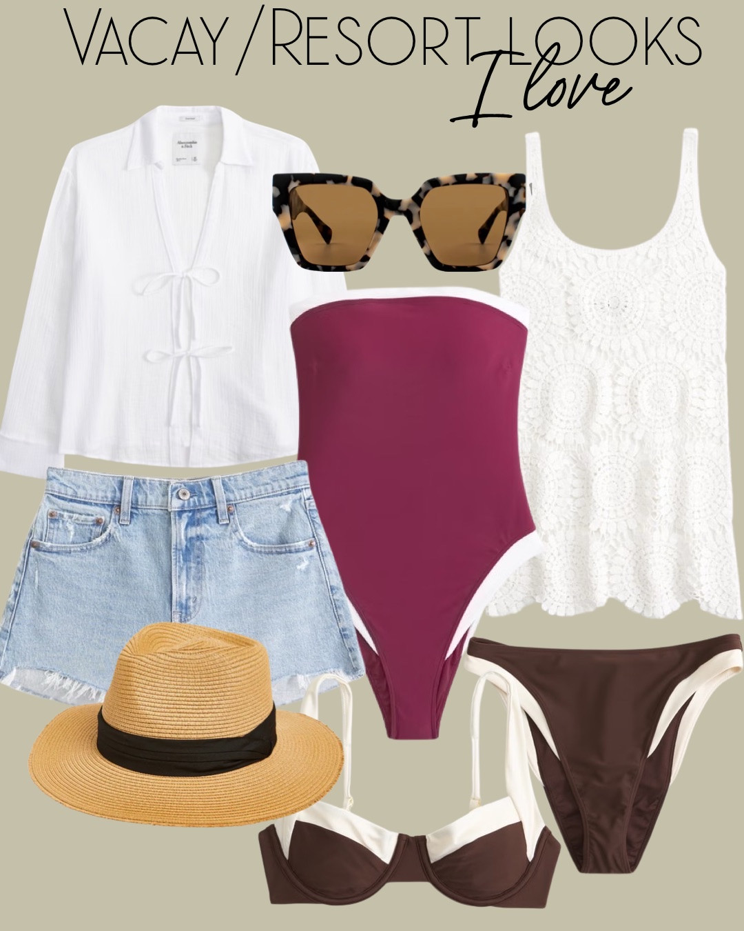 Resort wear bikini outfit spring break 