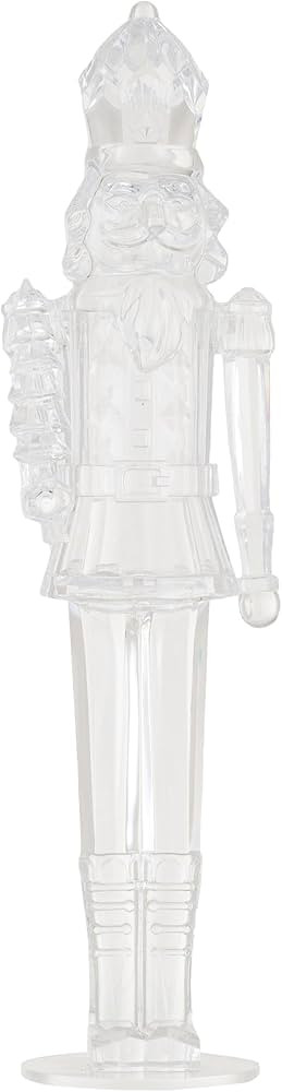 Creative Co-Op Acrylic Nutcracker Decor, Clear | Amazon (US)