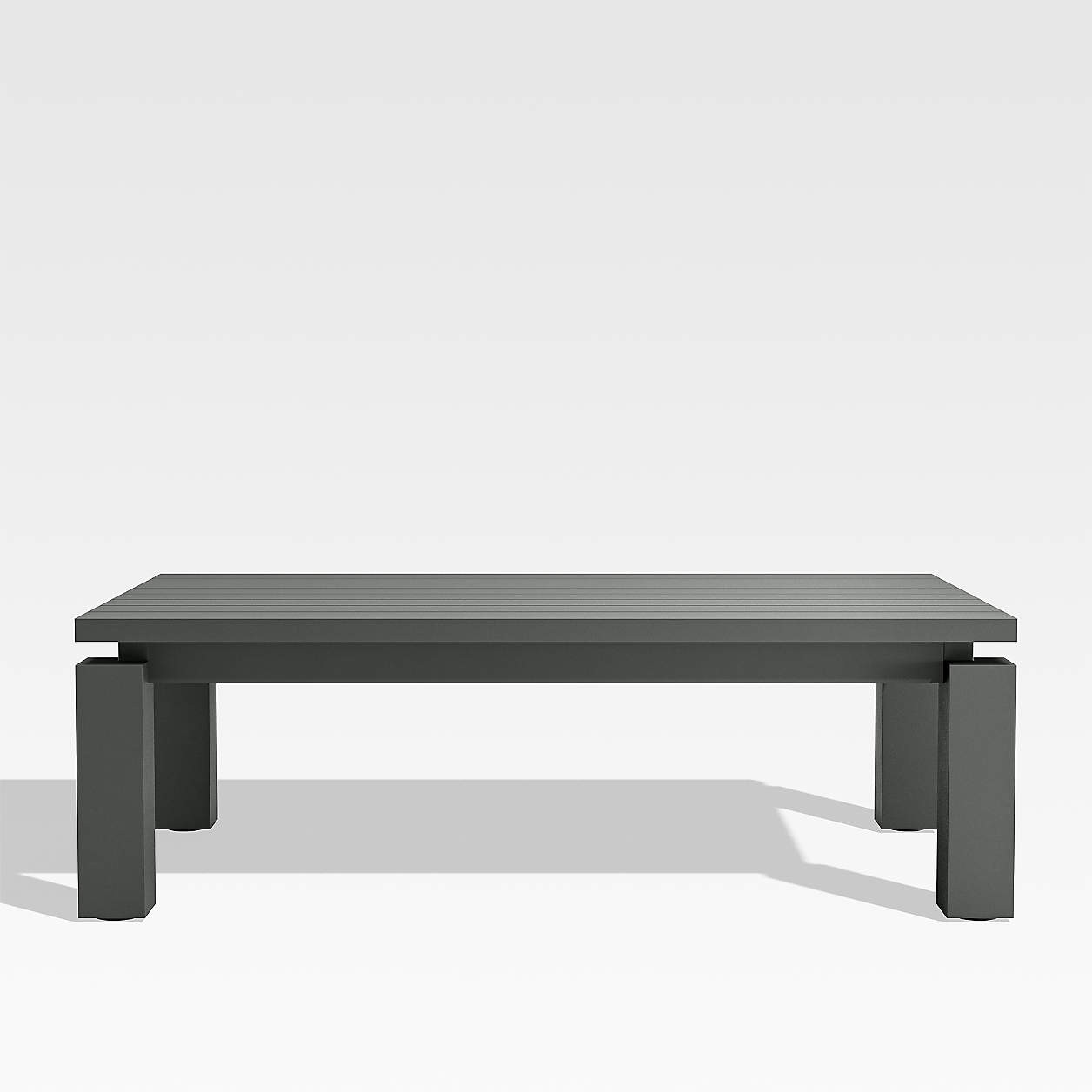 Walker Metal 46" Rectangular Outdoor Coffee Table + Reviews | Crate & Barrel | Crate & Barrel