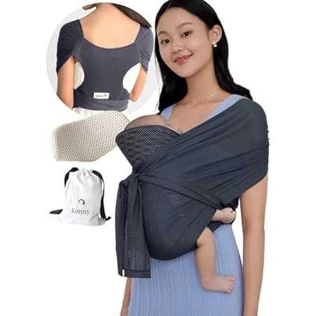 Konny Baby Carrier Flex AirMesh Premium Material - Adjustable Summer, Easy to Wear, Baby Wrap Car... | Amazon (US)