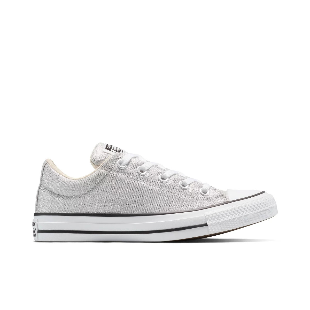 Converse Adult Street Low Top Lurex Shine Sneakers - Silver | Target