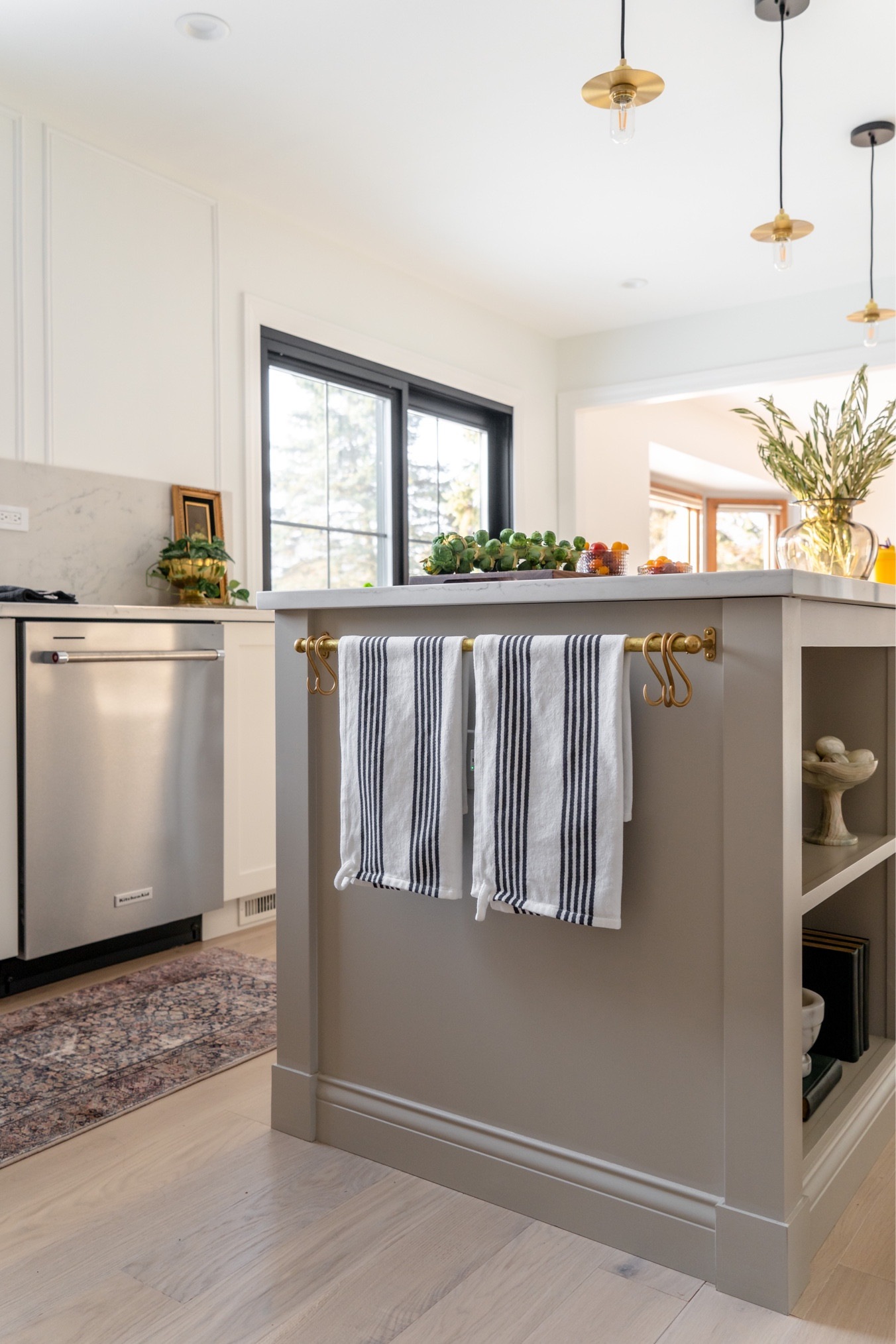 Brass pot rail for kitchen island!

#LTKhome