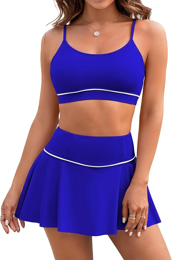 Pink Queen High 2 Piece Bikini Swimsuit Set Bathing Suit | Amazon (US)