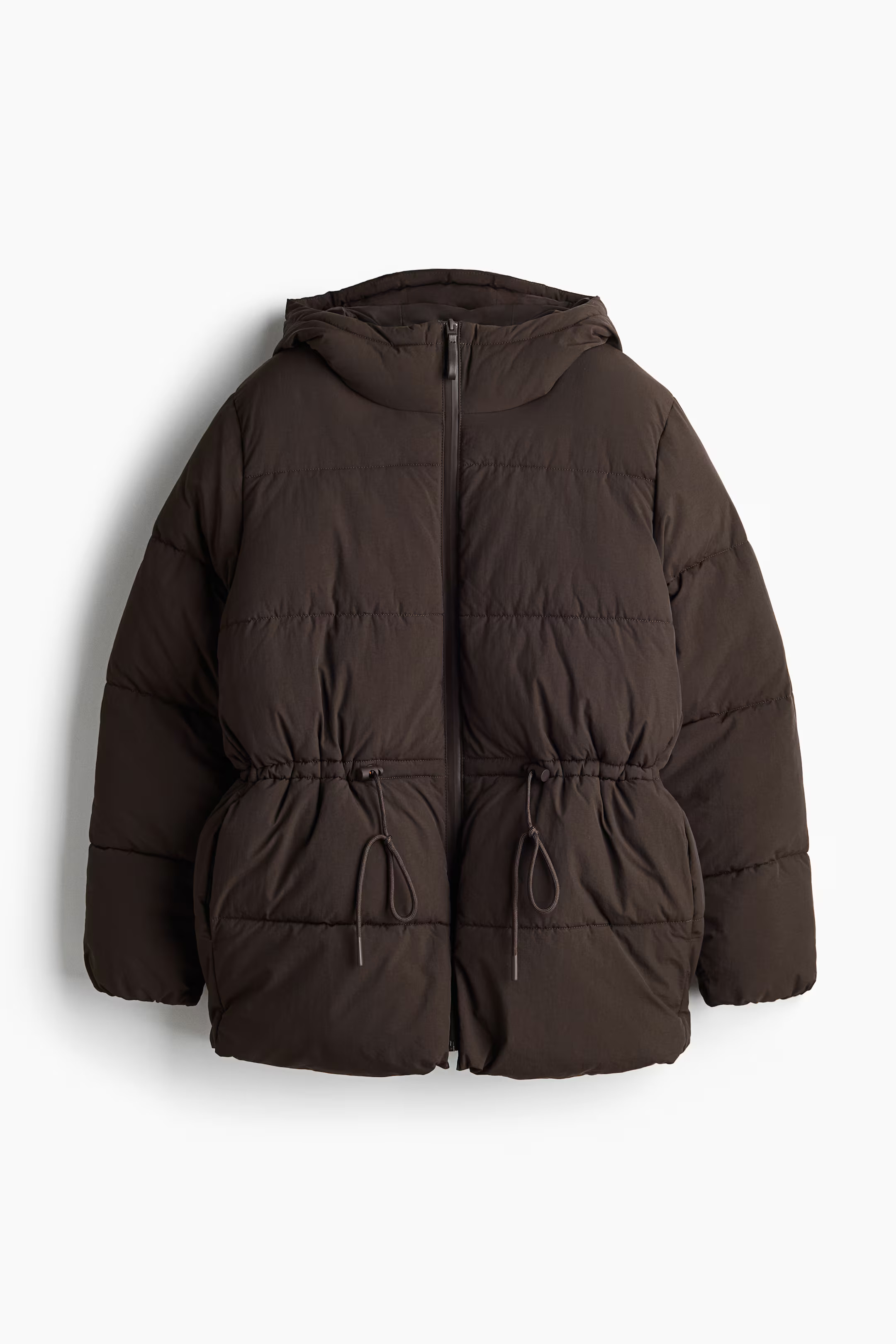 Oversized Puffer-Jacke mit Tunnelzug | H&M (DE, AT, CH, NL, FI)