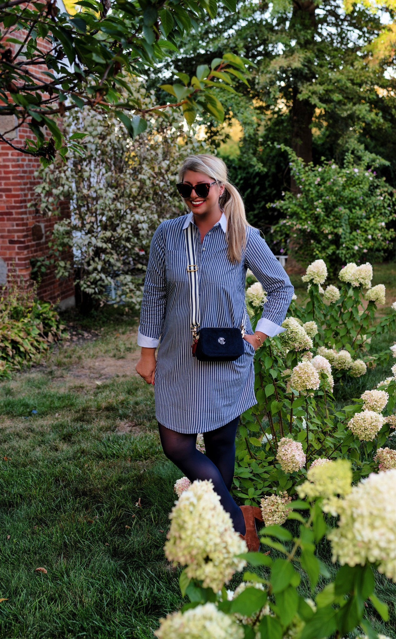 The cutest blue striped shirt dress & navy corduroy bag to wear now & later

#LTKItBag #LTKFindsUnder100 #LTKOver40