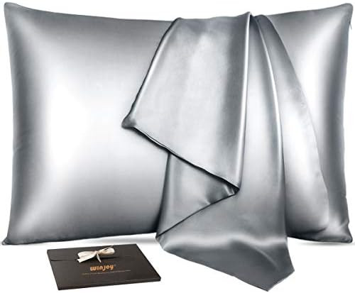 Winjoy Silk Pillowcase for Hair and Skin,25 Momme 100% Natural Mulberry Silk Pillowcases Standard... | Amazon (US)