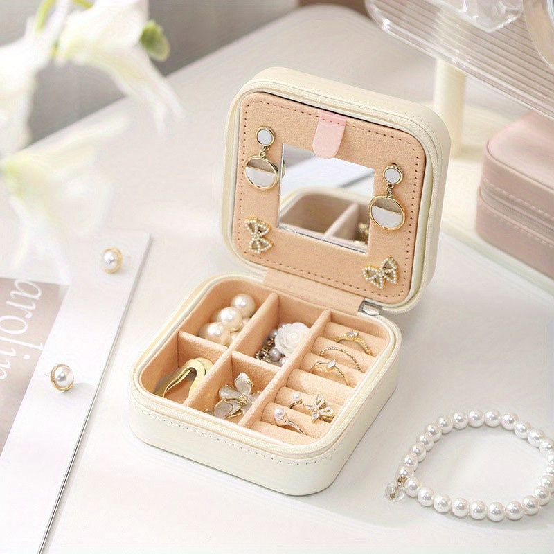 Minimalist Mini Square Jewelry Box Lightweight Solid Color - Temu | Temu Affiliate Program