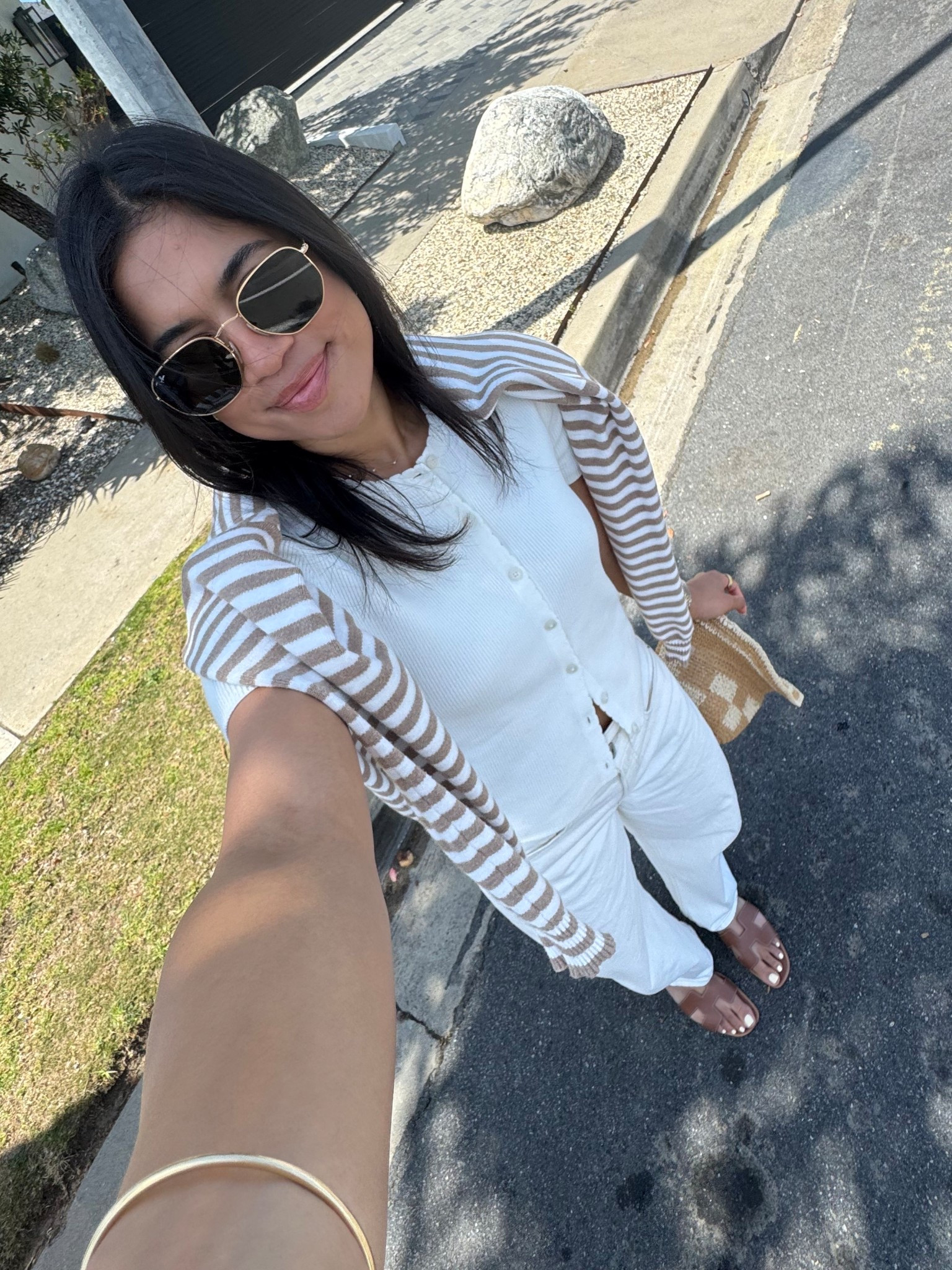 Neutrals for spring and summer! These are one of my favorite barrel jeans and I love this short sleeve cardigan! 

#LTKSaleAlert #LTKootd #LTKPetite