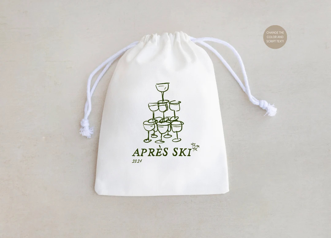 Apres Ski Hangover Kit Bag: Custom Mountain Wedding Favor - Etsy | Etsy (US)