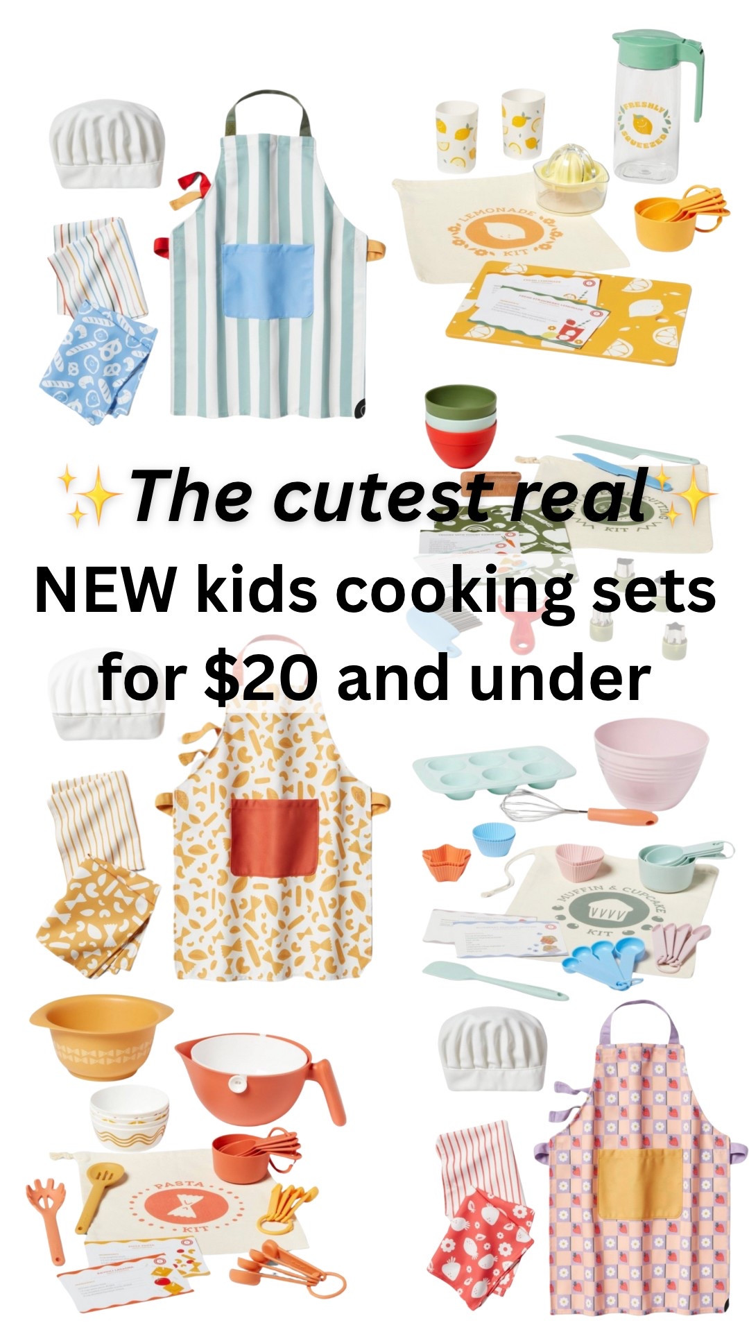 The cutest new kids cooking sets for kids!

#LTKFamily #LTKFindsUnder50 #LTKKids