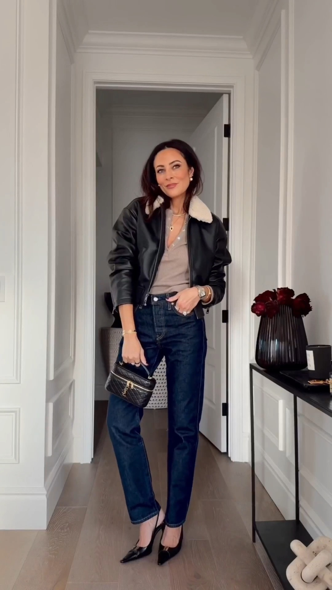 Casual date night outfit with pieces I’m loving under $100! 🖤

Jeans 25
Top XS
Jacket XS 



Denim, Levi’s, jacket, style 

#LTKSeasonal #LTKOver40