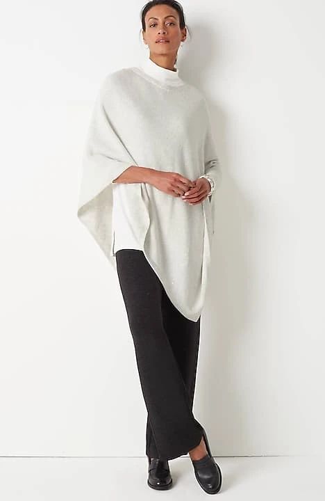 Asymmetric Sequin Knit Poncho | J. Jill