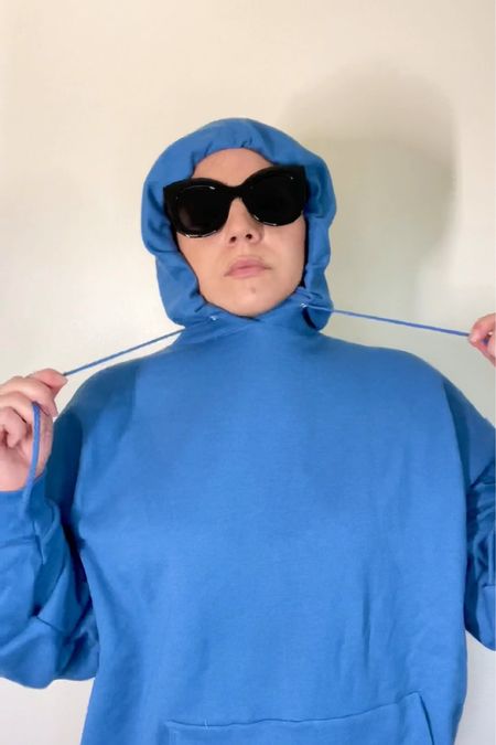 DIY Halloween Costume: Damien from Mean Girls! Both the sweater shirt and sunglasses are under $20 and have free two day shipping. I got the XXL size sweatshirt so my husband could wear it after I used it for the costume. Note that the blue is a lighter color than shown online 

#LTKmens #LTKunder50 #LTKHalloween